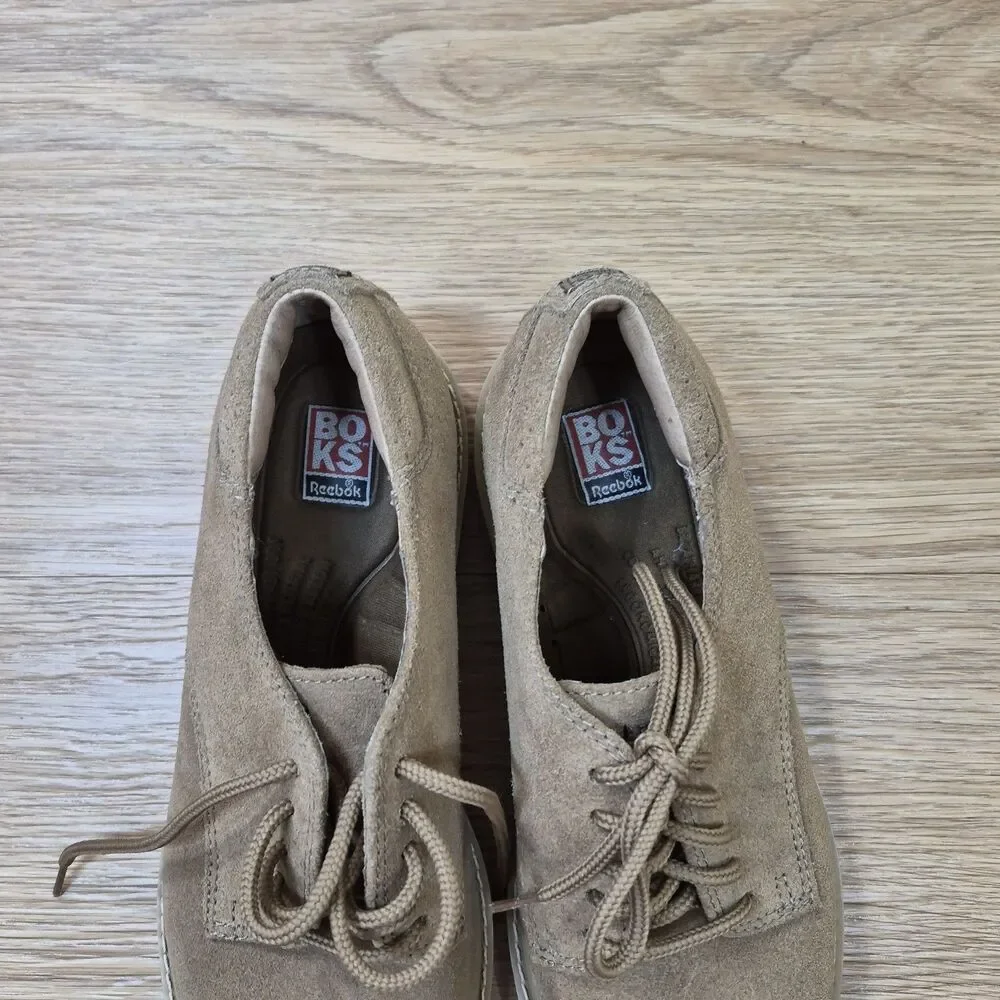 Vintage Reebok 90’s “BOKS”Men’s Suede Lace Up Dress Fit US 9 Brown Oxford